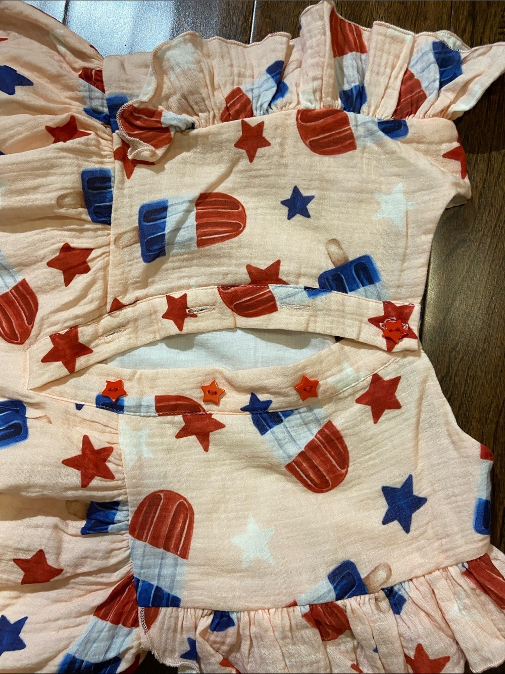 Cheeky Plum Holiday Patriotic 4th of July dress SZ 7 girls - Picture 4 of 7
